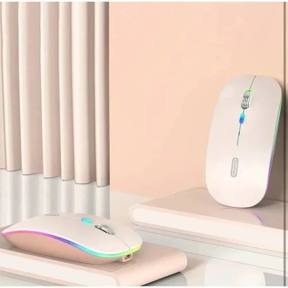 LED Wireless Mouse G12 Slim Rechargeable Silent Mouse 2.4G Portable Optical‎